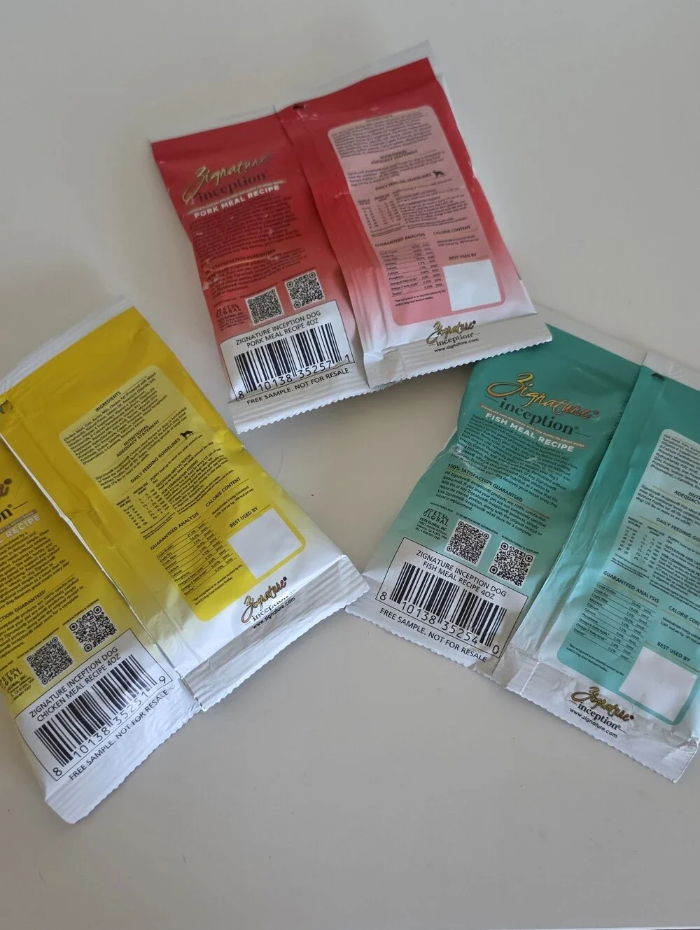 Zignature Dog Food Trial Bags (3 Flavors)